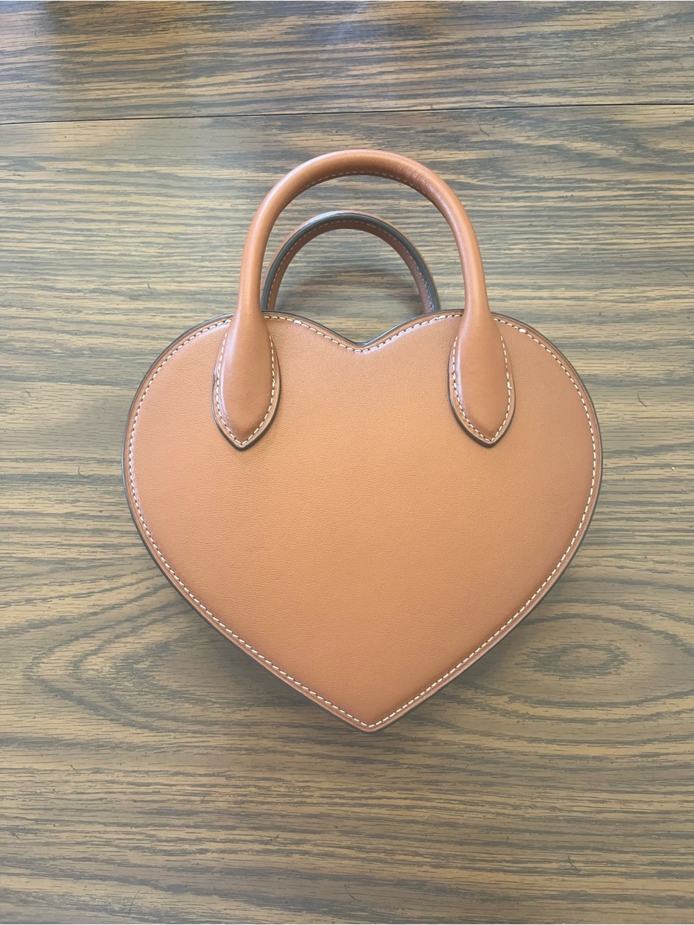 NWOT Coach Burnished Amber Brown Heart Crossbody Bag with Brass Hardware - Picture 2 of 4